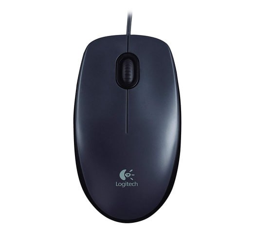 Logitech Wired Mouse M90 Black USB Logitech Mouse M90 Gray/Black