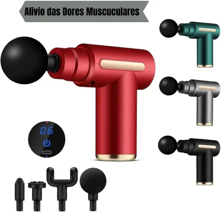 Professional Portable Electric Gun Massager Body Muscle Physiotherapy Lymphatic Drainage
