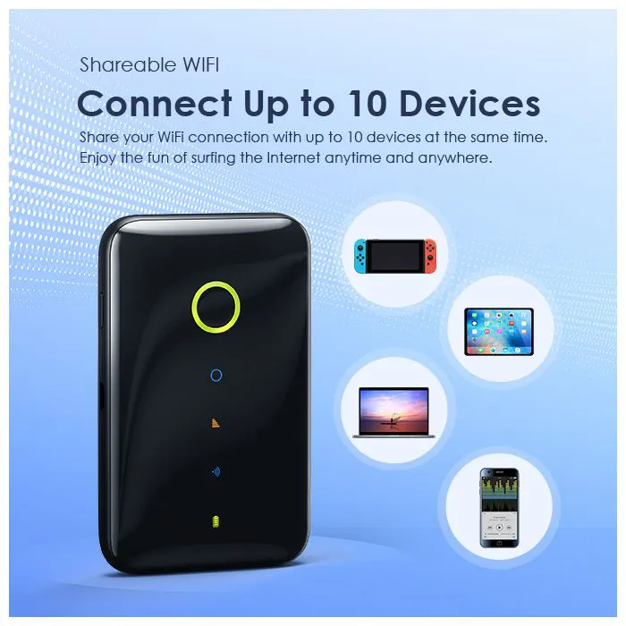 oraimo High Speed Portable 4G Mobile Wi-Fi with Fashion Design & Stable Connection