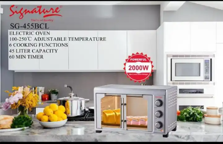 Signature 45l double door electric oven 20000w
