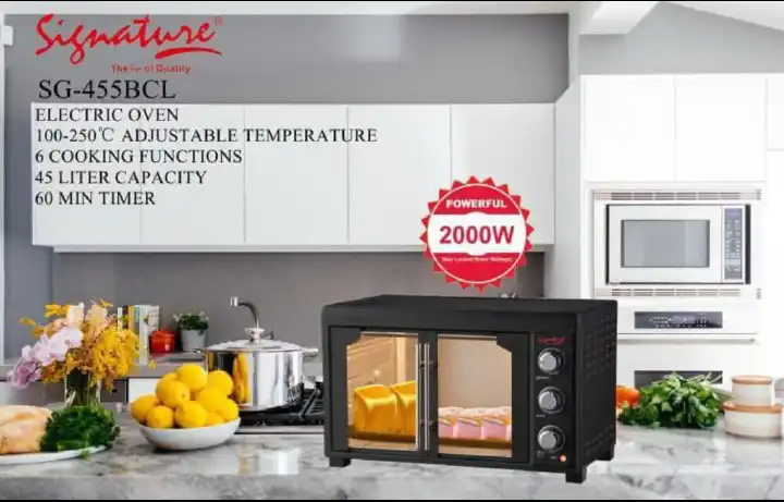 Signature 45l double door electric oven 20000w