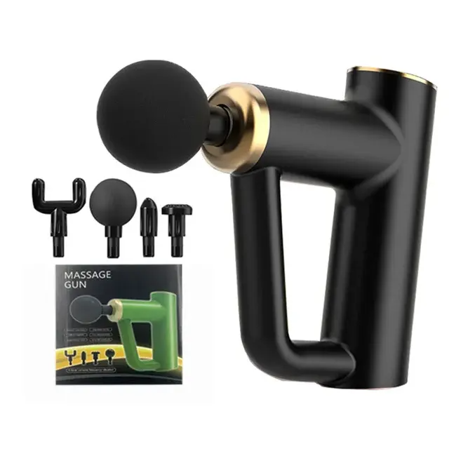 Portable Massage Gun Deep Tissue Percussion Muscle Massager for Fitness Super Quiet Electric Sport Body Fascia Gun Pain Relief
