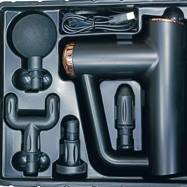 Portable Massage Gun Deep Tissue Percussion Muscle Massager for Fitness Super Quiet Electric Sport Body Fascia Gun Pain Relief