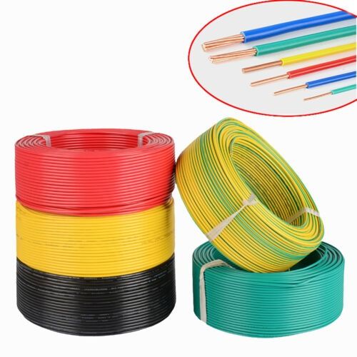90Mtrs 1.5mm Single Core Copper/PVC Electric Wire Cable Roll Flame-Retardant