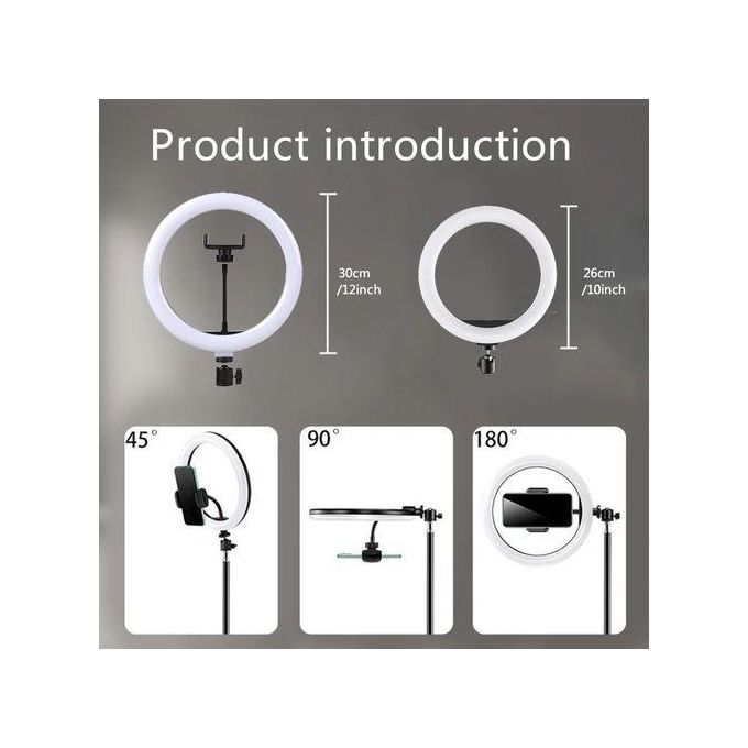 14 Inches Selfie Ring Light With 2.1M Tripod Stand And Cell Phone Holder For Live Stream/Makeup 14" RINGLIGHT