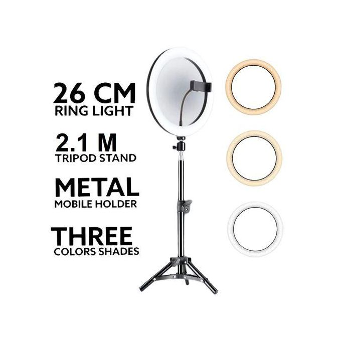 14 Inches Selfie Ring Light With 2.1M Tripod Stand And Cell Phone Holder For Live Stream/Makeup 14" RINGLIGHT