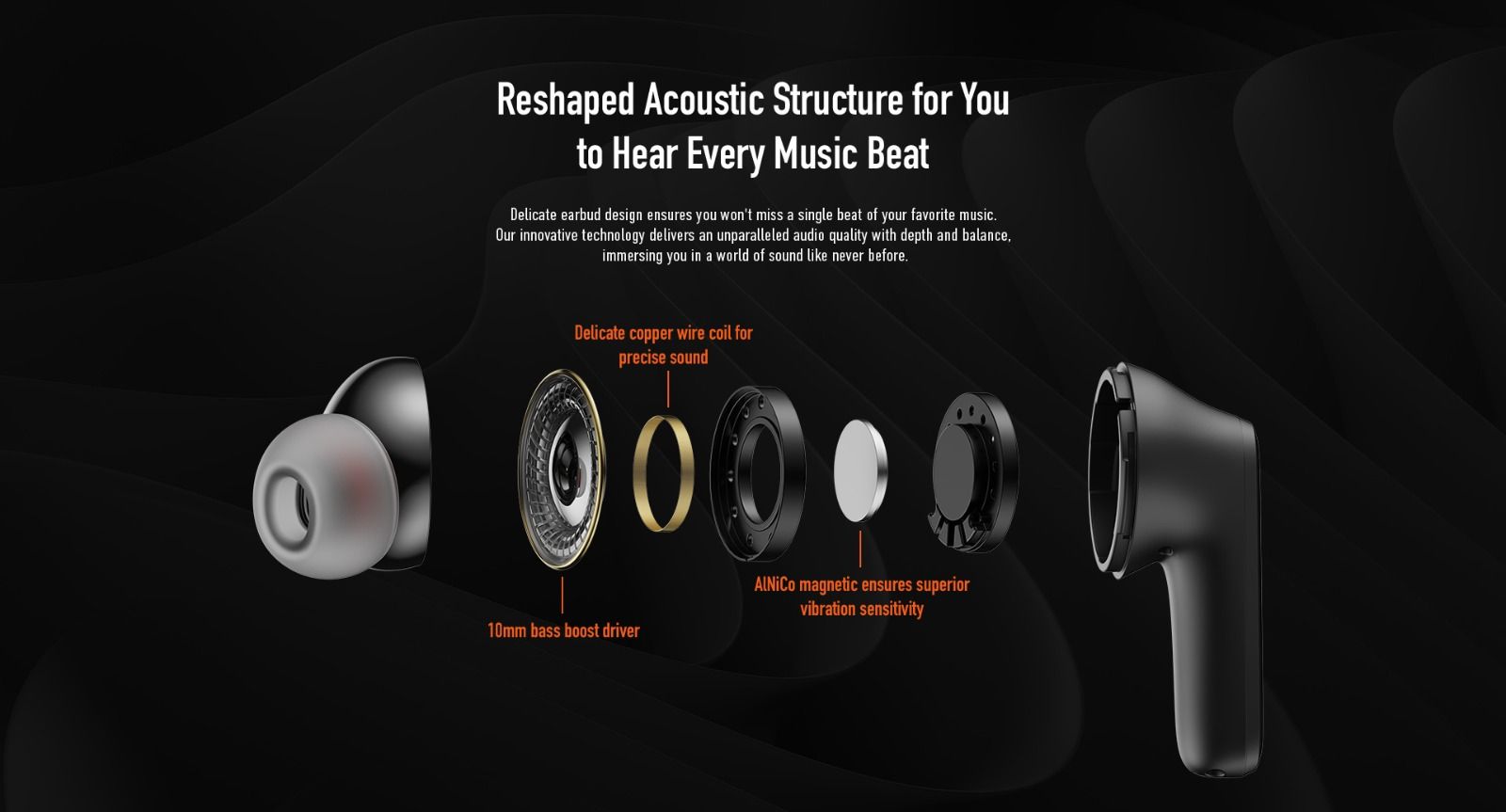 Itel Buds Ace ENC super bass wireless / Bluetooth earbuds