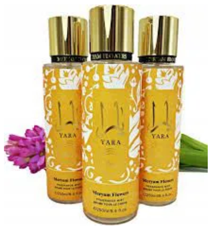 Yara Tous Fragrance Mist Brume Parfumee 250ml Yara Body Mist sweet Tropical-inspired and Feminine Fragrance Suitable for Women