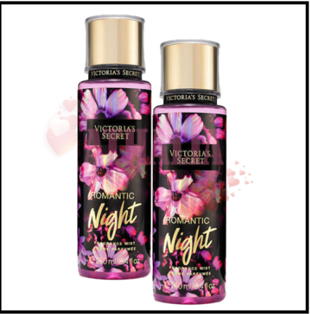 Victoria's Secret Romantic Night Fragrance Mist 250ml From Victoria's Secret Romantic Night Perfumed Body Splash for Evening Wear and Romantic Occasions