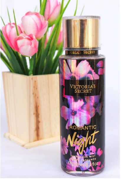 Victoria's Secret Romantic Night Fragrance Mist 250ml From Victoria's Secret Romantic Night Perfumed Body Splash for Evening Wear and Romantic Occasions