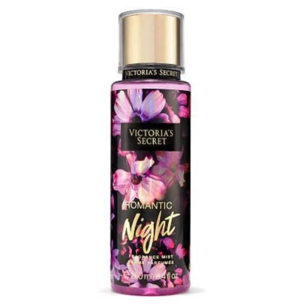 Victoria's Secret Romantic Night Fragrance Mist 250ml From Victoria's Secret Romantic Night Perfumed Body Splash for Evening Wear and Romantic Occasions