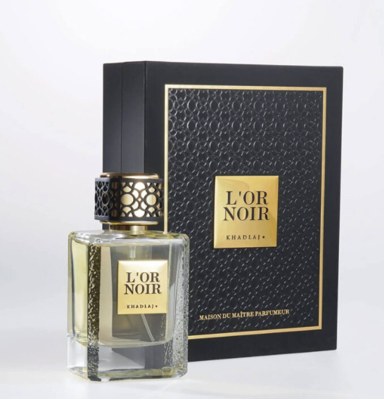 Khadlaj Maison L'or Noir Eau De Parfum Spray, 3.4 Ounce, 100ml EDP perfume unisex long lasting fragrance