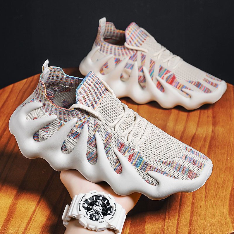 New Sports Shoes For Men And Women Flying Woven Soft Sole Sports Casual Socks Shoes Coconut Shoes Octopus Unisex Sneakers