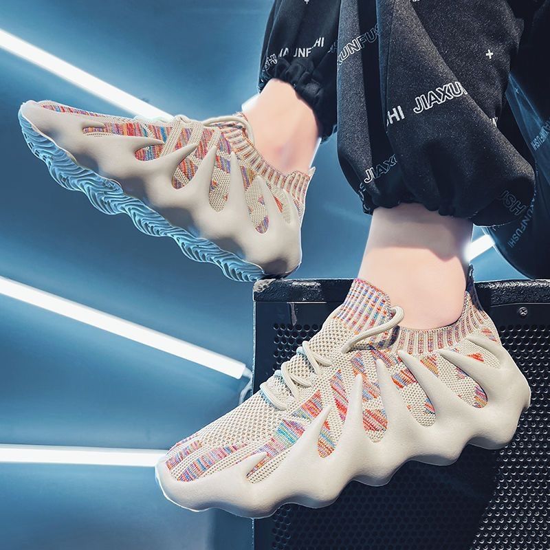 New Sports Shoes For Men And Women Flying Woven Soft Sole Sports Casual Socks Shoes Coconut Shoes Octopus Unisex Sneakers
