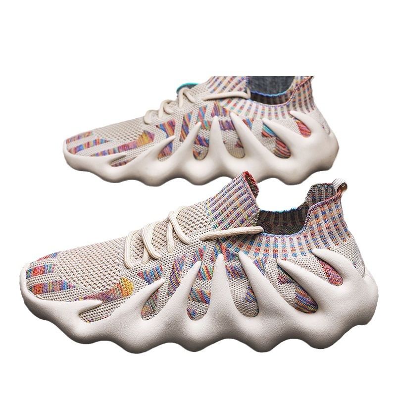 New Sports Shoes For Men And Women Flying Woven Soft Sole Sports Casual Socks Shoes Coconut Shoes Octopus Unisex Sneakers