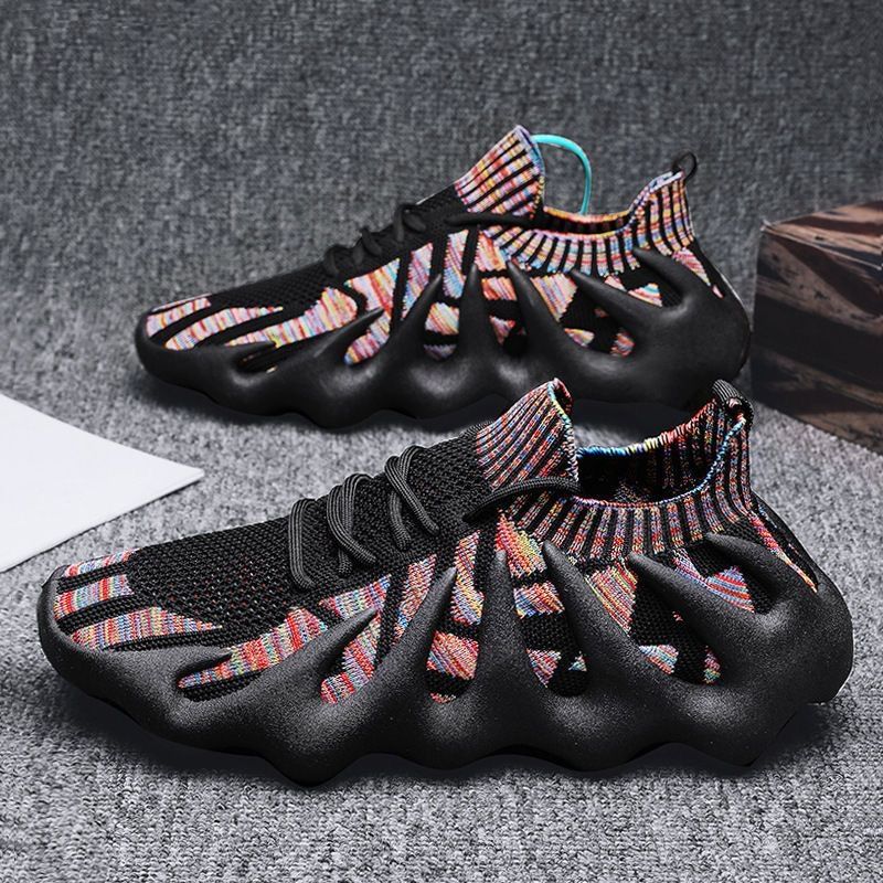 New Sports Shoes For Men And Women Flying Woven Soft Sole Sports Casual Socks Shoes Coconut Shoes Octopus Unisex Sneakers