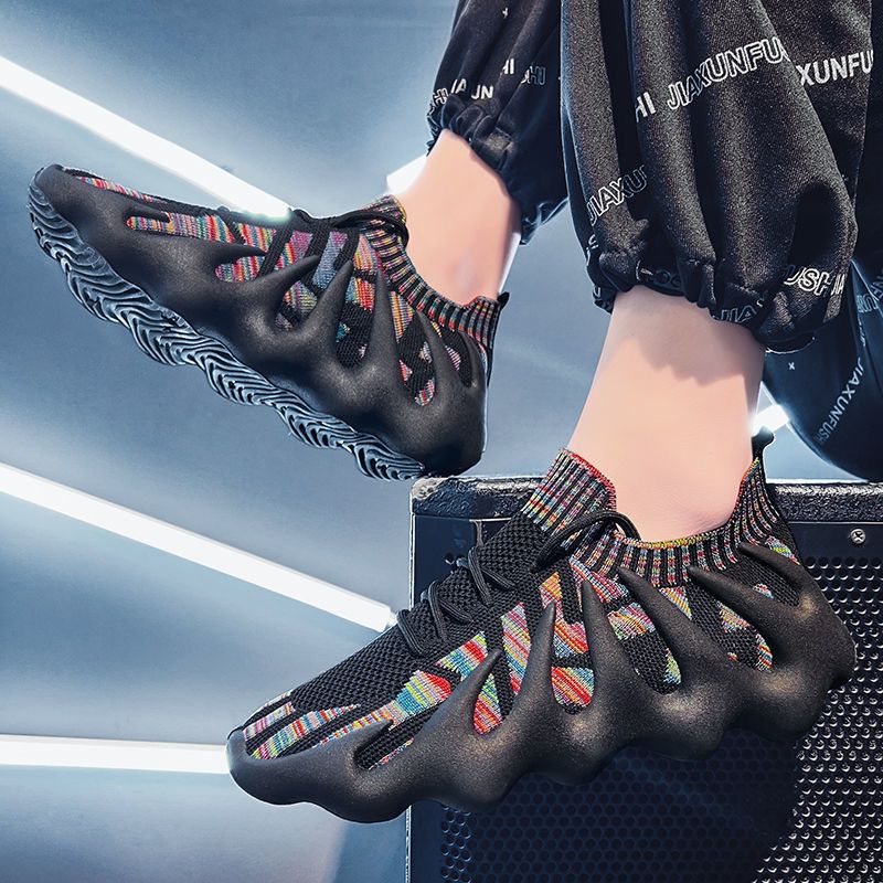 New Sports Shoes For Men And Women Flying Woven Soft Sole Sports Casual Socks Shoes Coconut Shoes Octopus Unisex Sneakers