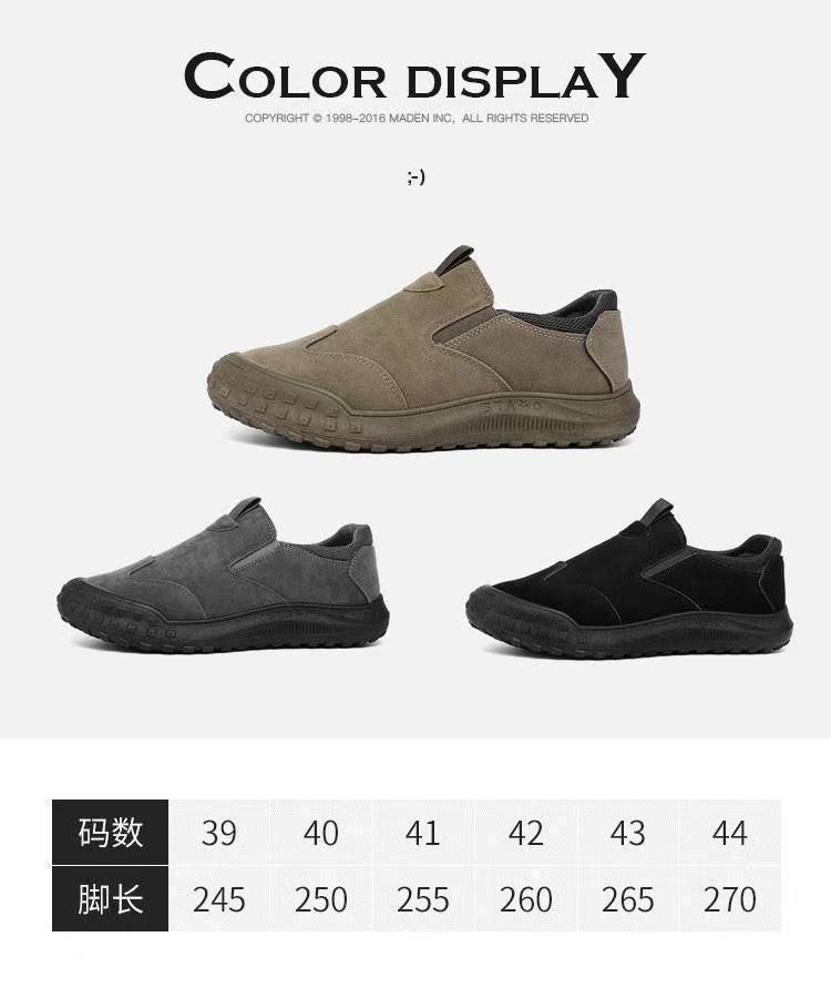 Men Casual Sneakers Leather Mens Loafers Comfortable Men's Driving Shoes Slip on Moccasins Handmade Breathable Walking Footwear