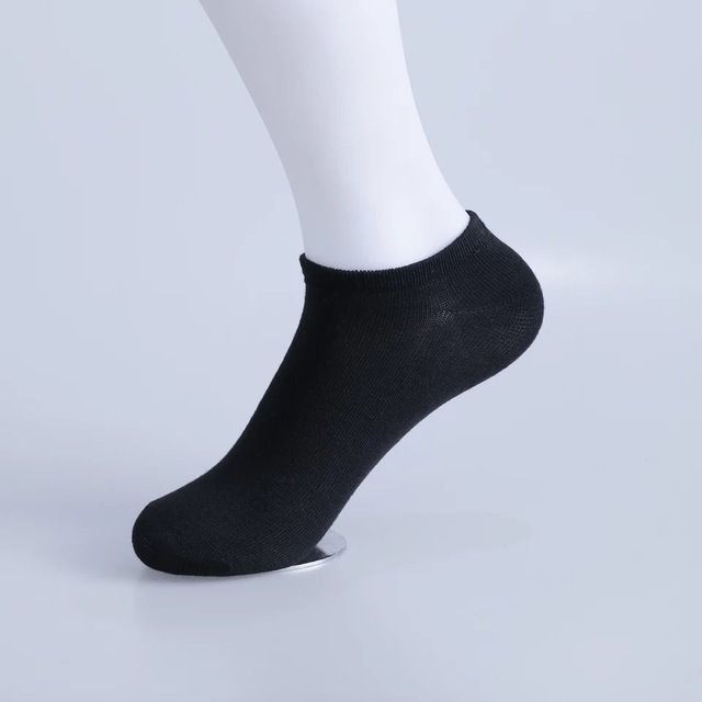 10PCs Unisex Ankle Socks Solid Color Black White Gray Invisible Breathable Cotton Soft Sneakers Socks Male Short Socks Women Men Sox