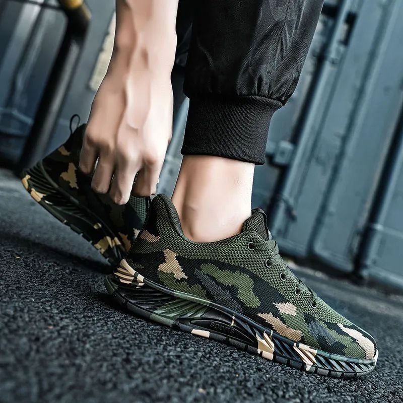 Hot Sell Work Shoes Men Summer Sneakers 2024 Camouflage Sports Shoes Men Lightweight Walking Sneakers Male Casual Running Shoes