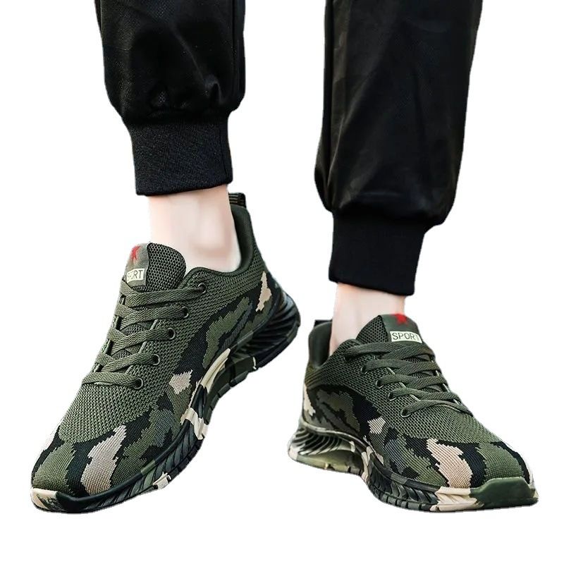 Hot Sell Work Shoes Men Summer Sneakers 2024 Camouflage Sports Shoes Men Lightweight Walking Sneakers Male Casual Running Shoes