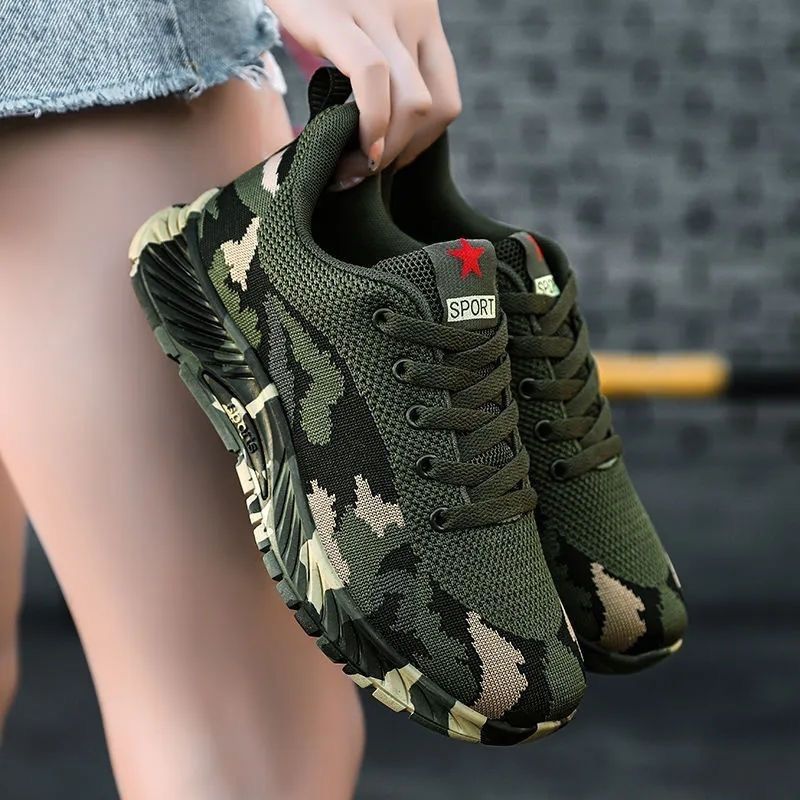 Hot Sell Work Shoes Men Summer Sneakers 2024 Camouflage Sports Shoes Men Lightweight Walking Sneakers Male Casual Running Shoes