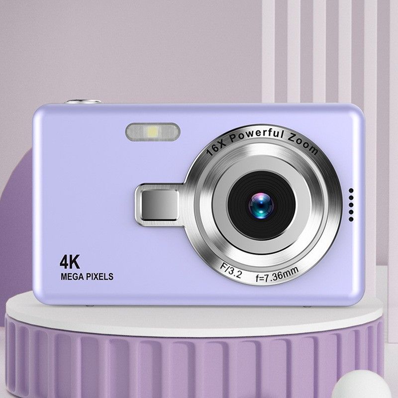 4K HD Digital Camera Child Camcorder Outdoor Anti-Shake Instant Photo Camera 16x Zoom Compact Cameras For Beginner Photography