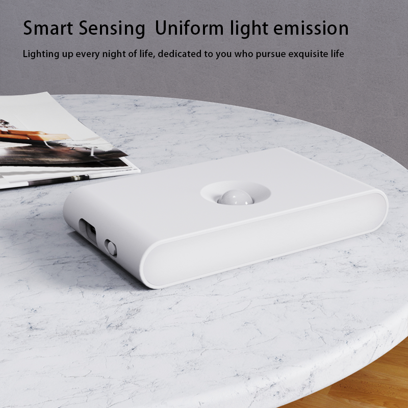 Smart Linkage Motion Sensor Night Light Rechargeable Wireless Magnetic LED Induction Lamp Wall Home Bedroom Kitchen Staircase