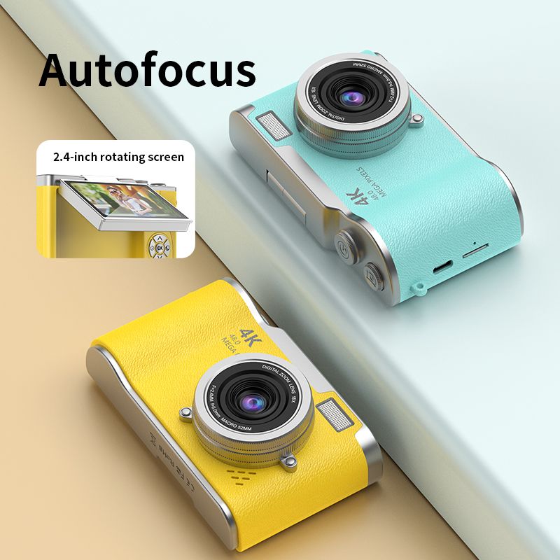 New 4K high pixel digital camera campus flip screen entry-level micro-single vlog student party ccd camera