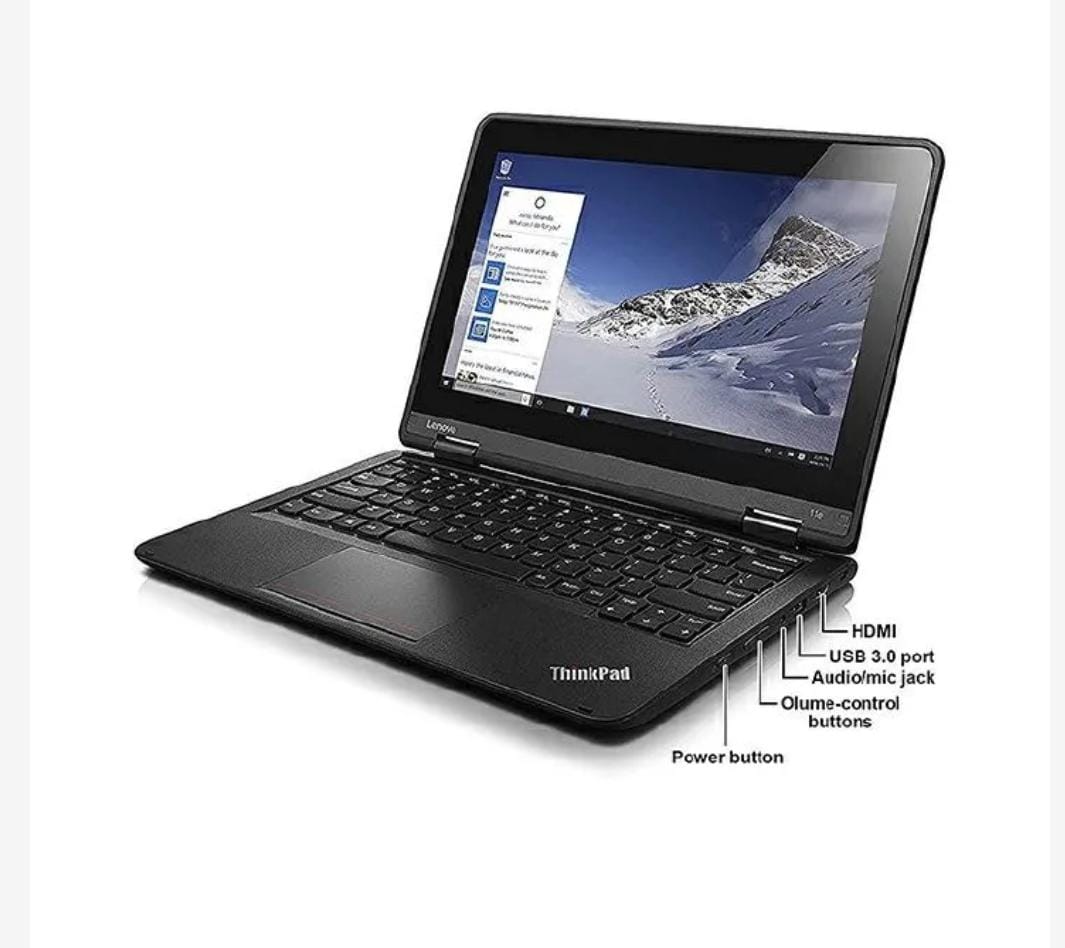 (SPECIAL OFFER) LENOVO YOGA 11E 4GB RAM 128GB SSD 2 IN 1 TOUCHSCREEN X360 LAPTOP REFURBISHED LAPTOP , BLACK , 12" INCH , INSTALLED WINDOWS 10 PRO AND FREE MOUSE