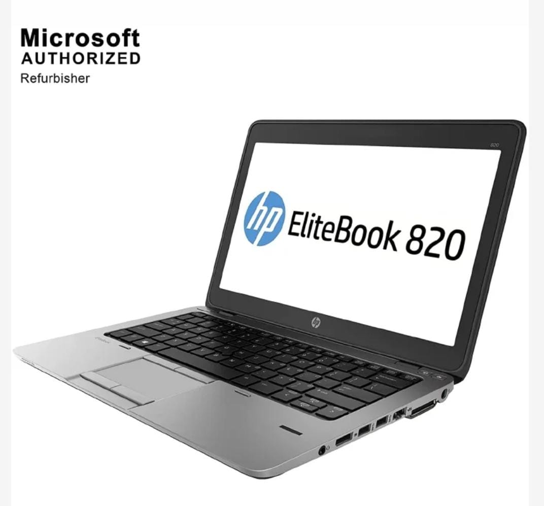 (BLACK FRIDAY+FREE MOUSE) Refurbished Hp EliteBook 820 G2 | Core i5 | 8GB RAM | 500GB HDD 5TH GENERATION, 6 Months Warranty Laptop Computer | Notebook Black 12.5 Inches