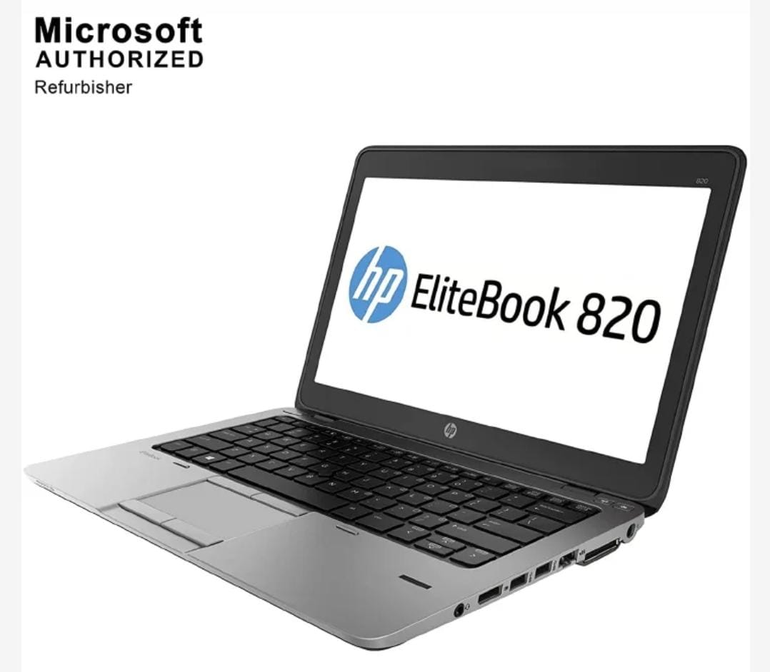 (BLACK FRIDAY+FREE MOUSE) Refurbished Hp EliteBook 820 G2 | Core i5 | 8GB RAM | 500GB HDD 5TH GENERATION, 6 Months Warranty Laptop Computer | Notebook Black 12.5 Inches