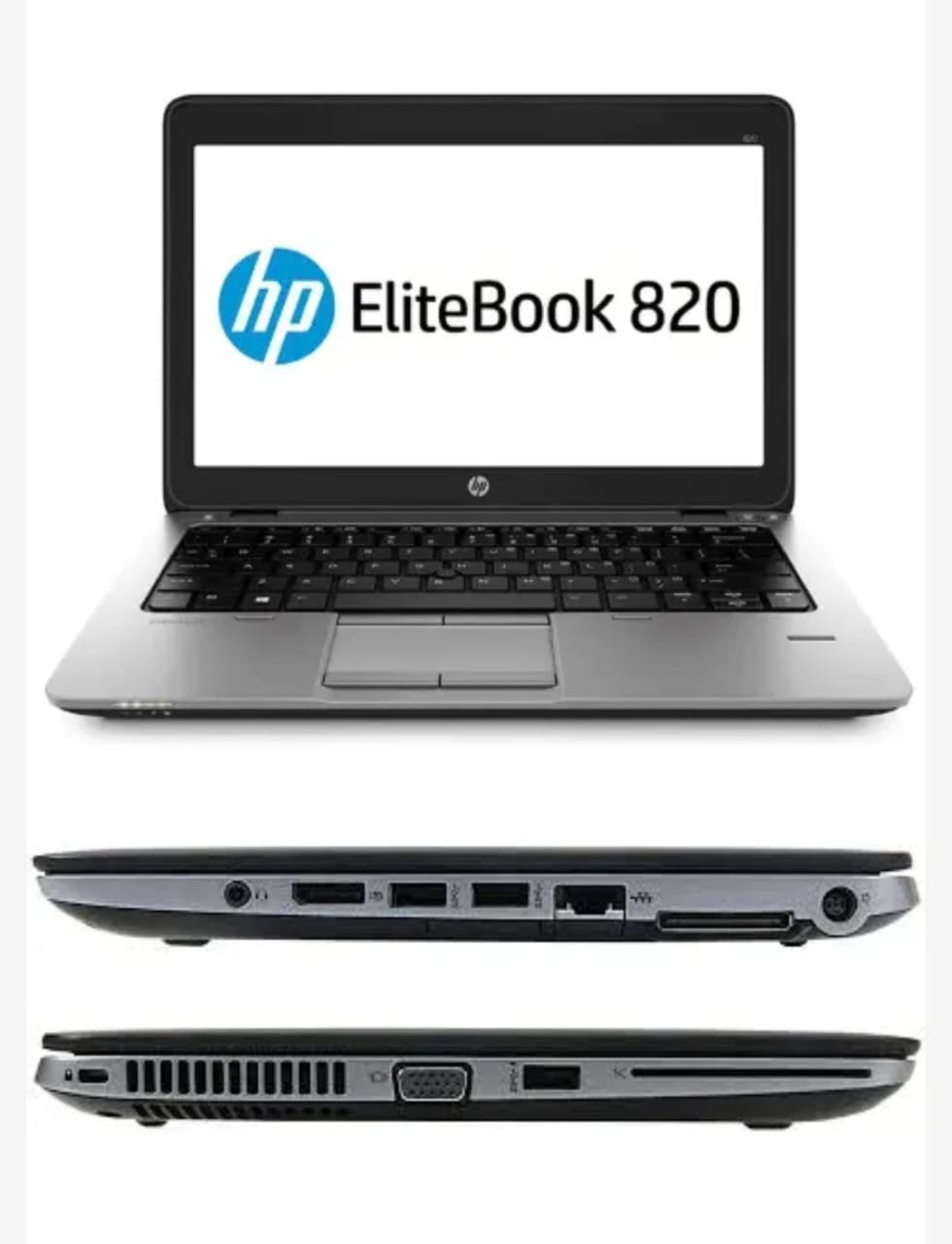 (ON OFFER +FREE MOUSE) HP ELITEBOOK 820 G2 Core i7 8GB RAM / 500GB HDD Refurbished LAPTOP  5TH GEN 6 Months Warranty Laptop Computer Notebook Black 12.5” Inches