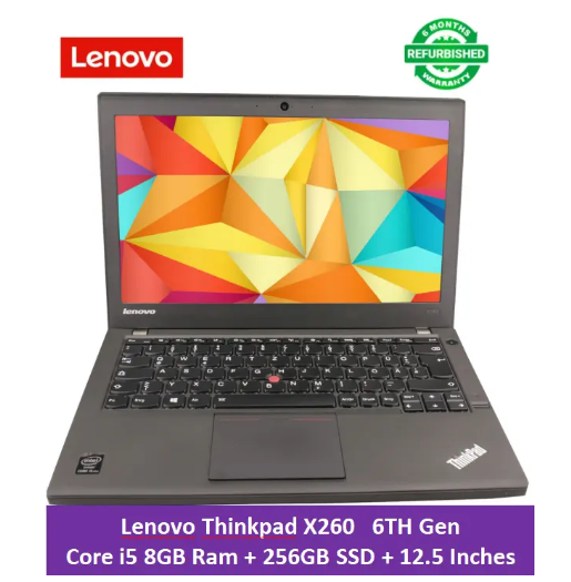 [PROMOTION!] LENOVO THINKPAD X260 CORE I5 8GB RAM / 256GB SSD LAPTOP 6TH GEN 12.5" INCH COMPUTERS LAPTOPS WINDOWS 10 PRO + FREE MOUSE