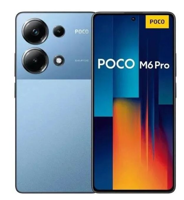 [New Arrival] XIAOMI POCO M6 Pro 8GB+256GB ROM 6.67" 120Hz AMOLED Display 64MP Camera IP54 Dust and Water-Resista Fingerprint Unlock 5000mAh Battery 67W Fast Charge Smart Phones