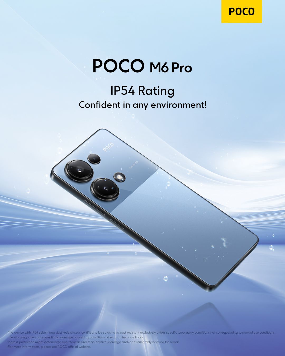 [New Arrival] XIAOMI POCO M6 Pro 8GB+256GB ROM 6.67" 120Hz AMOLED Display 64MP Camera IP54 Dust and Water-Resista Fingerprint Unlock 5000mAh Battery 67W Fast Charge Smart Phones