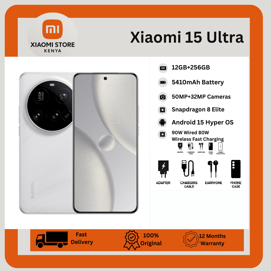 [New Arrival] Xiaomi 15 Ultra 16GB+512GB 6.73" 120Hz LTPO AMOLED Display 50MP+50MP+200MP+32MP Cameras Snapdragon 8 Elite 5410mAh Battery 90W Wired 80W Wireless Ultrasonic Fingerprint Smart Phone