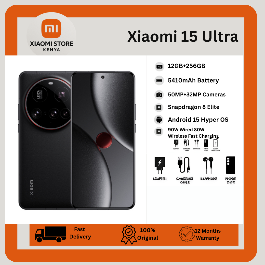 [New Arrival] Xiaomi 15 Ultra 16GB+512GB 6.73" 120Hz LTPO AMOLED Display 50MP+50MP+200MP+32MP Cameras Snapdragon 8 Elite 5410mAh Battery 90W Wired 80W Wireless Ultrasonic Fingerprint Smart Phone