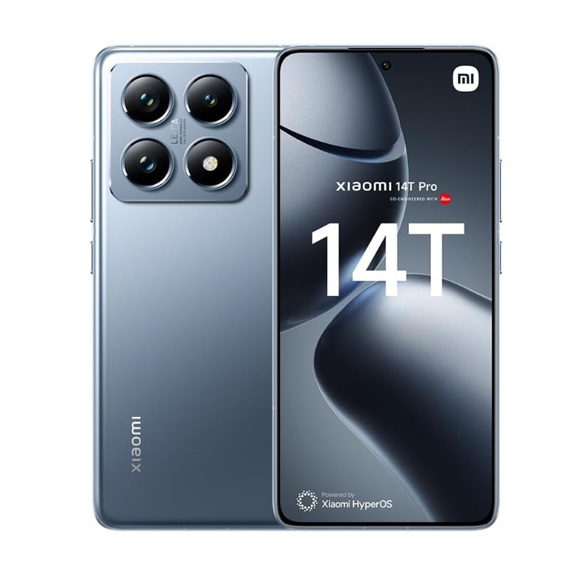 Xiaomi 14T Pro 5G 512GB+12GB 6.67" 144Hz HDR10+ AMOLED Display Corning Gorilla Glass Glass 5 50MP Camera 5000mAh Battery 120W Super Fast Charging MTK Dimensity 9300+