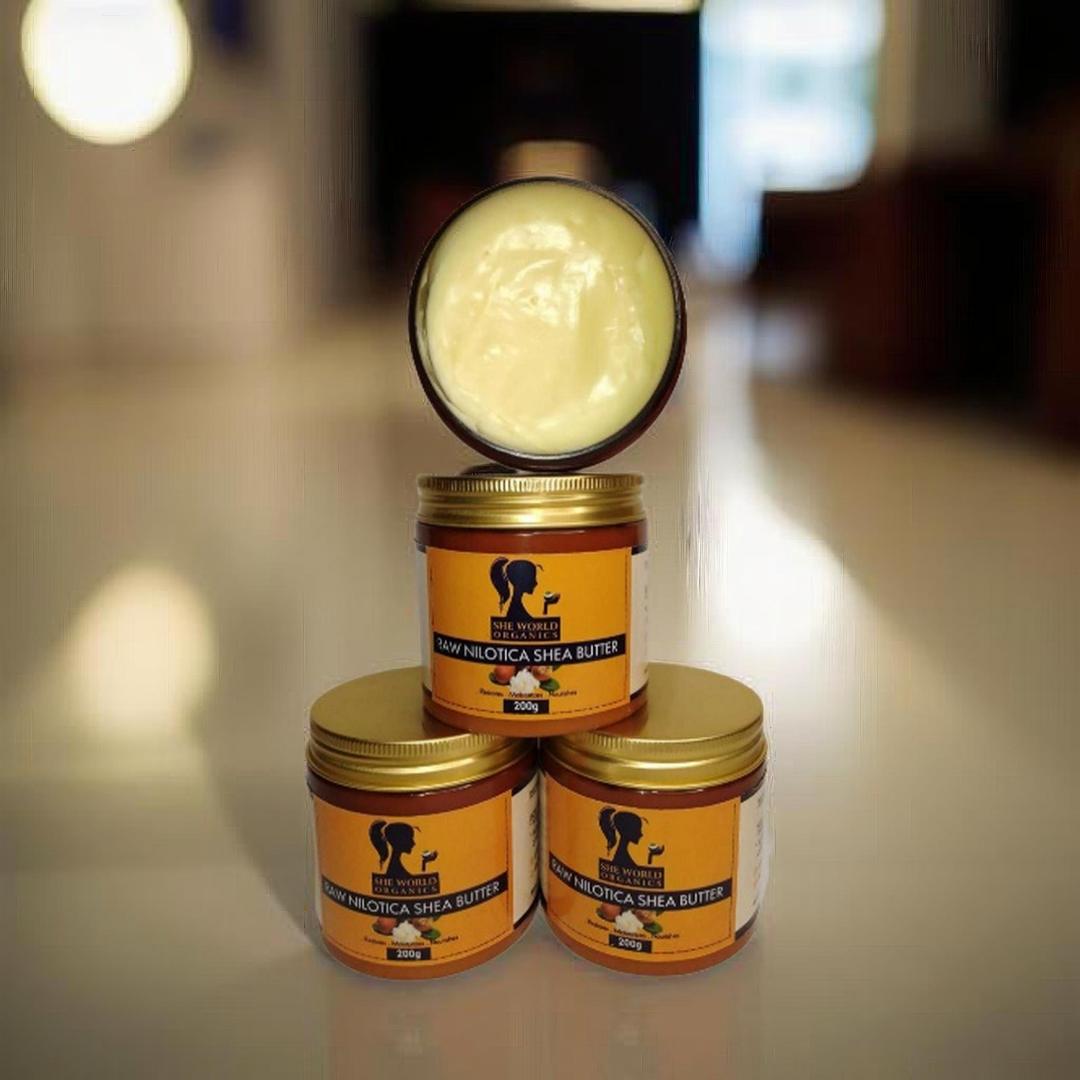ORGANIC RAW NILOTICA SHEA BUTTER 200G