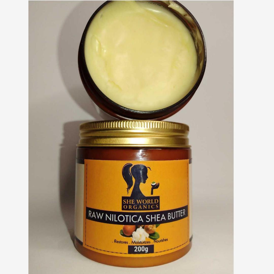 ORGANIC RAW NILOTICA SHEA BUTTER 200G