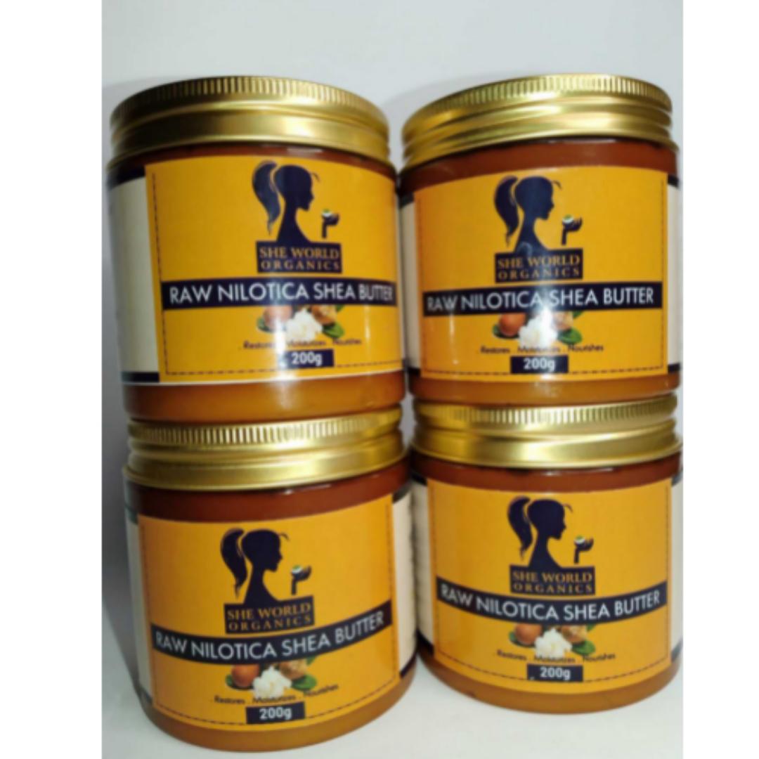 ORGANIC RAW NILOTICA SHEA BUTTER 200G