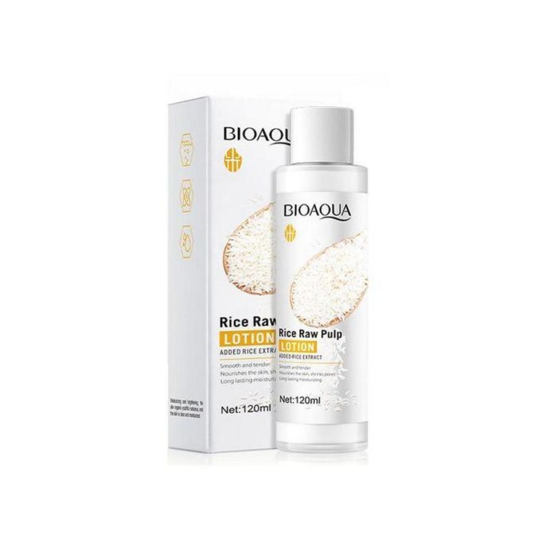 6IN1 BIOAQUA RICE PUREE SKINCARE SERIES  FOR Brightening-anti-wrinkle (CLEANSER,TONER,SERUM,EYECREAM, FACIAL CREAM AND FACE LOTION)