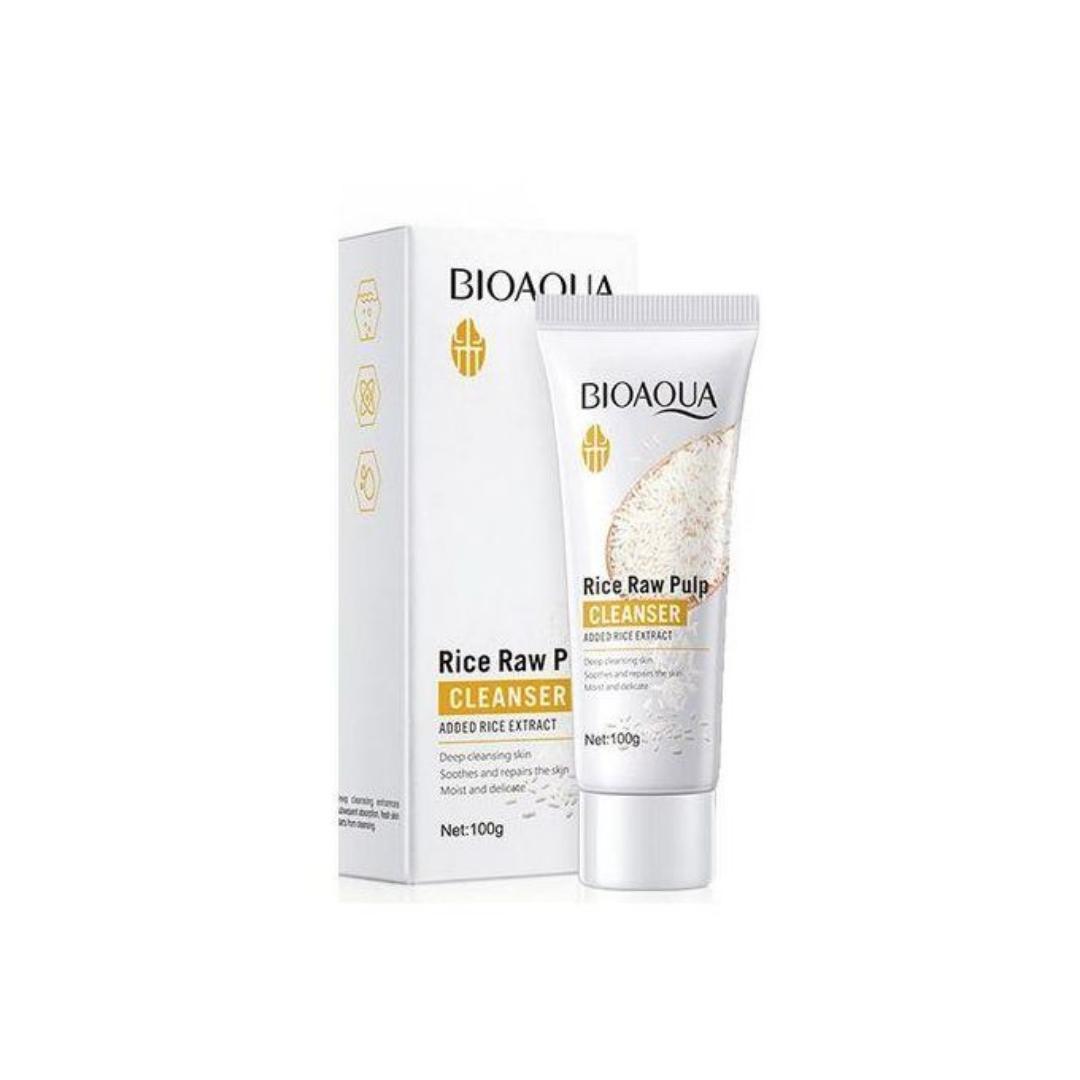 6IN1 BIOAQUA RICE PUREE SKINCARE SERIES  FOR Brightening-anti-wrinkle (CLEANSER,TONER,SERUM,EYECREAM, FACIAL CREAM AND FACE LOTION)