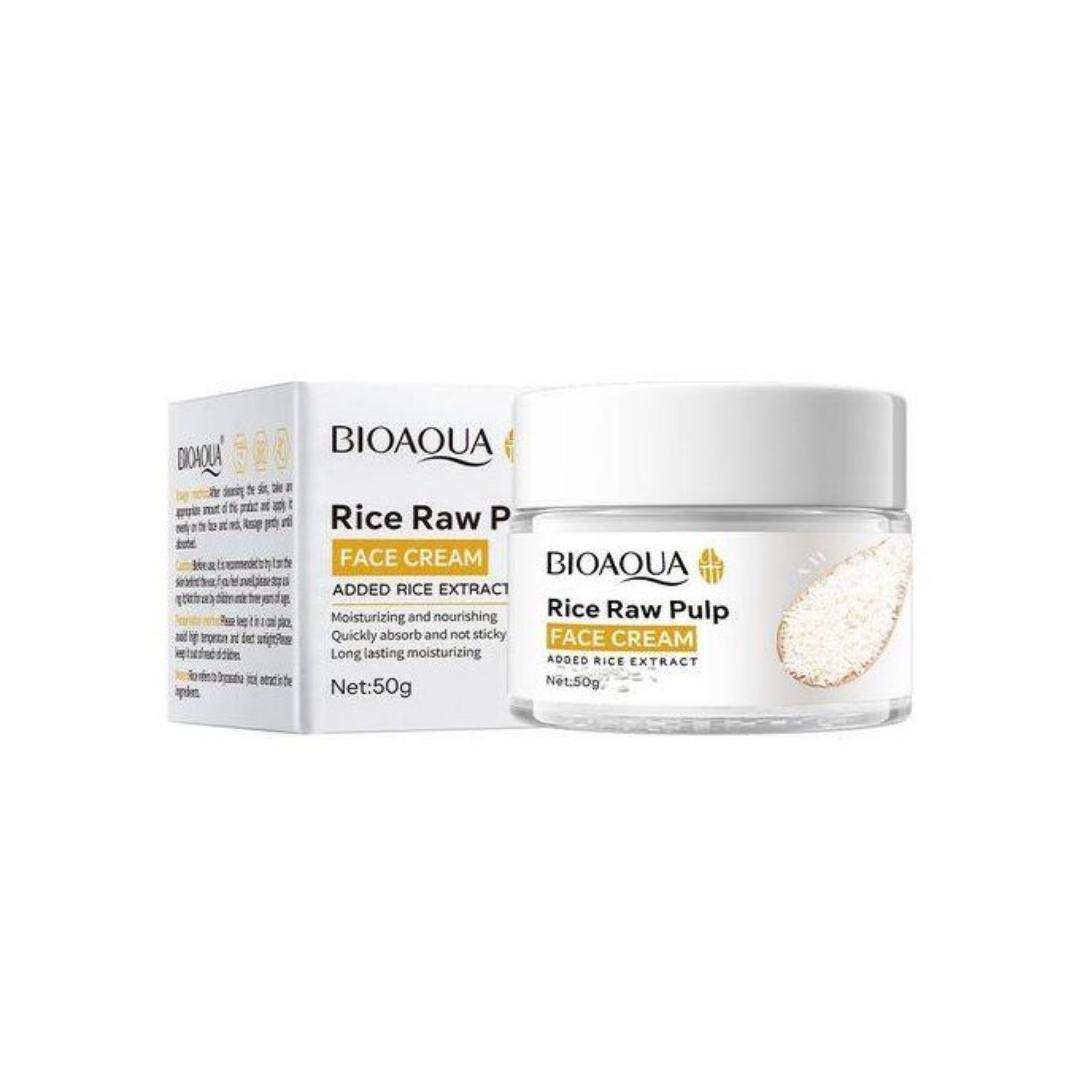 6IN1 BIOAQUA RICE PUREE SKINCARE SERIES  FOR Brightening-anti-wrinkle (CLEANSER,TONER,SERUM,EYECREAM, FACIAL CREAM AND FACE LOTION)