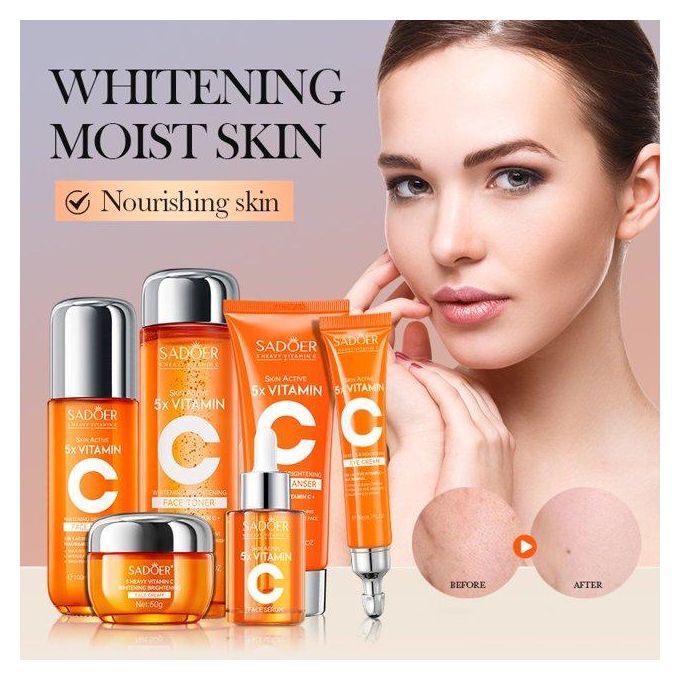 SADOER SKINCARE GIFT B0X WITH 6 AMAZING PRODUCTS FOR NATURAL GLOWING SKIN