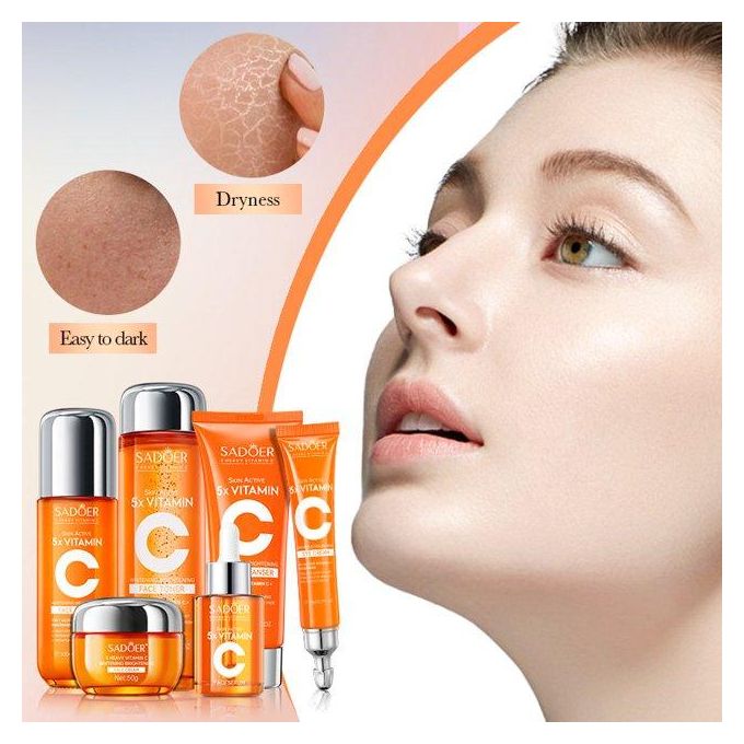 SADOER SKINCARE GIFT B0X WITH 6 AMAZING PRODUCTS FOR NATURAL GLOWING SKIN