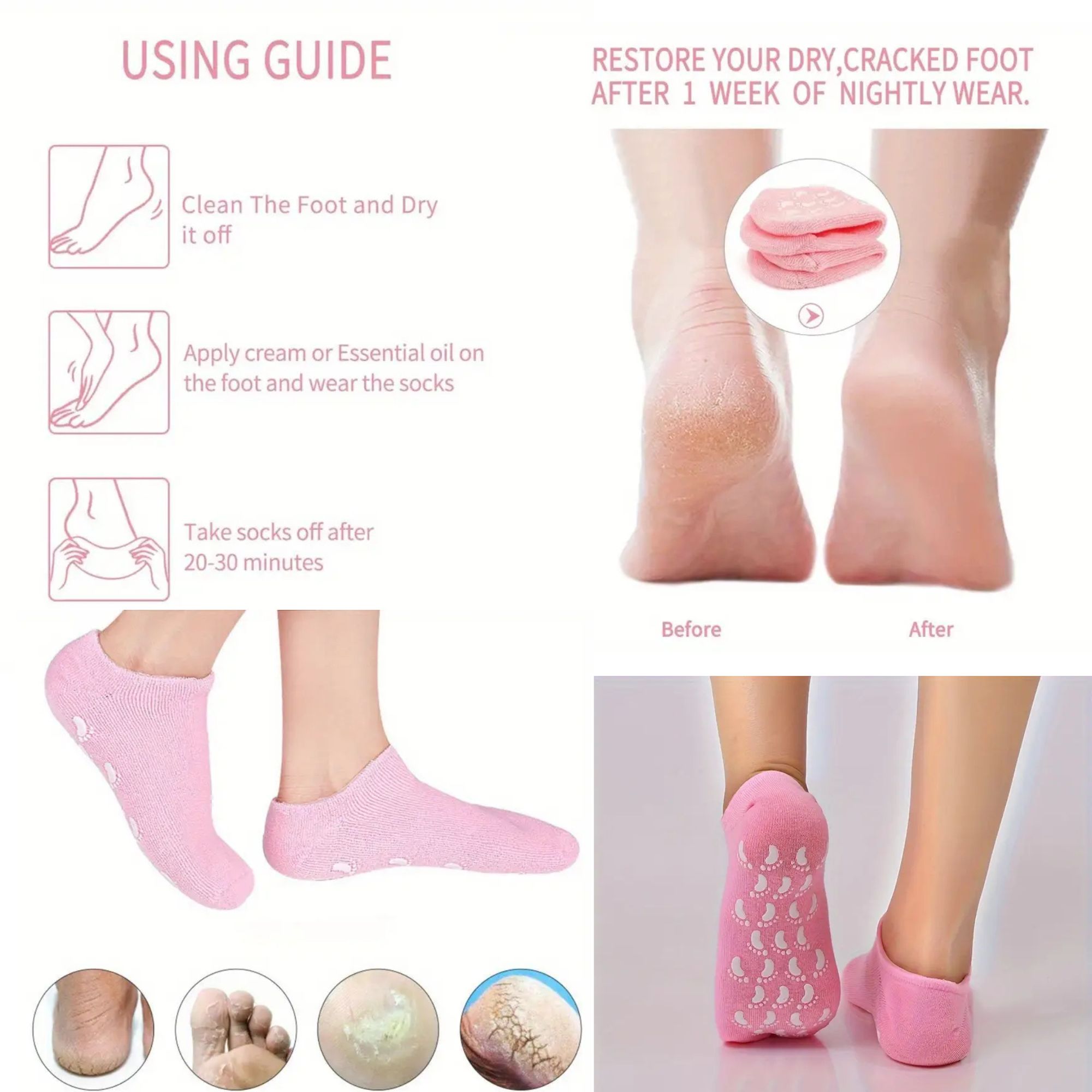 SOFT HANDS AND FEET ESSENTIALS With silicone socks, gloves and lanolin cream