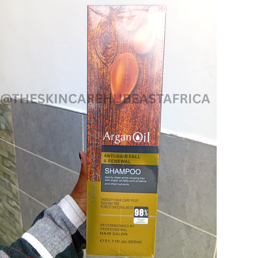 BIG SIZE Argan Oil Anti-Hair Fall hair care set with Creamy Hair Mask , Shampoo & Conditioner (98% Repair Damage Hair)-1000mL