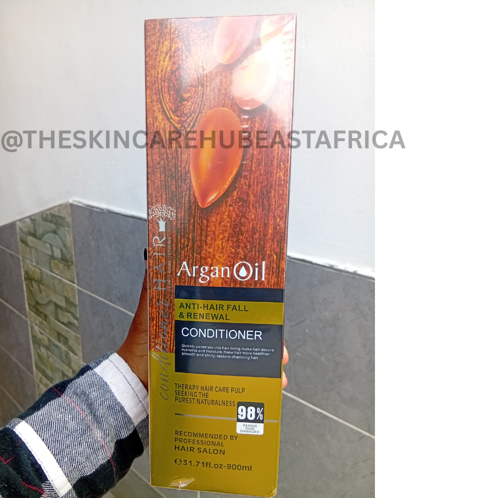 BIG SIZE Argan Oil Anti-Hair Fall hair care set with Creamy Hair Mask , Shampoo & Conditioner (98% Repair Damage Hair)-1000mL